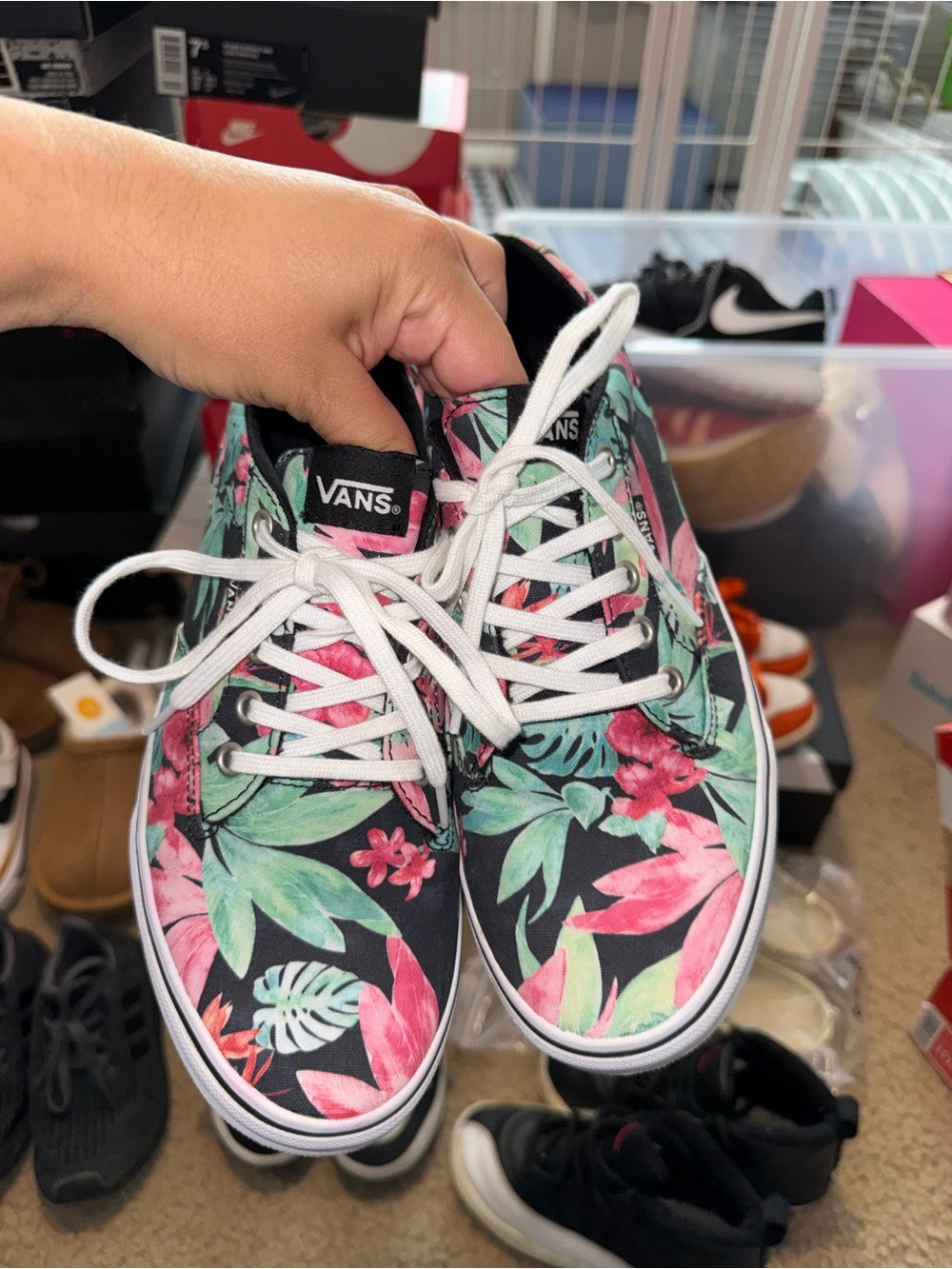 Vans Floral Womens 8